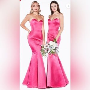 Mermaid fucsia dress